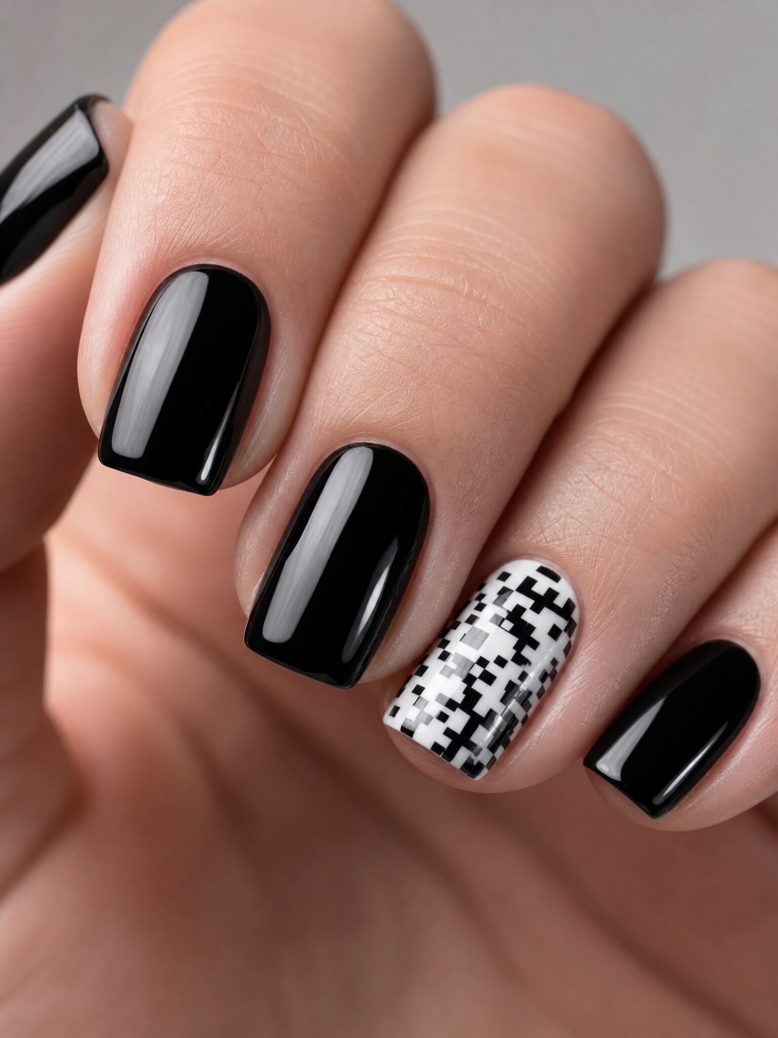 QR-код маникюр: геометричный тренд 2026